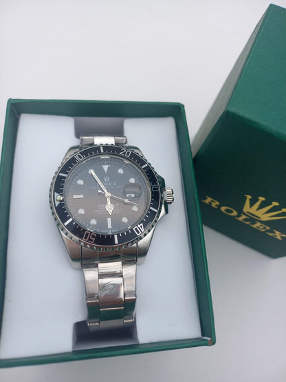KIT PERFUMES X2 + RELOJ ROLEX PLATA NEGR